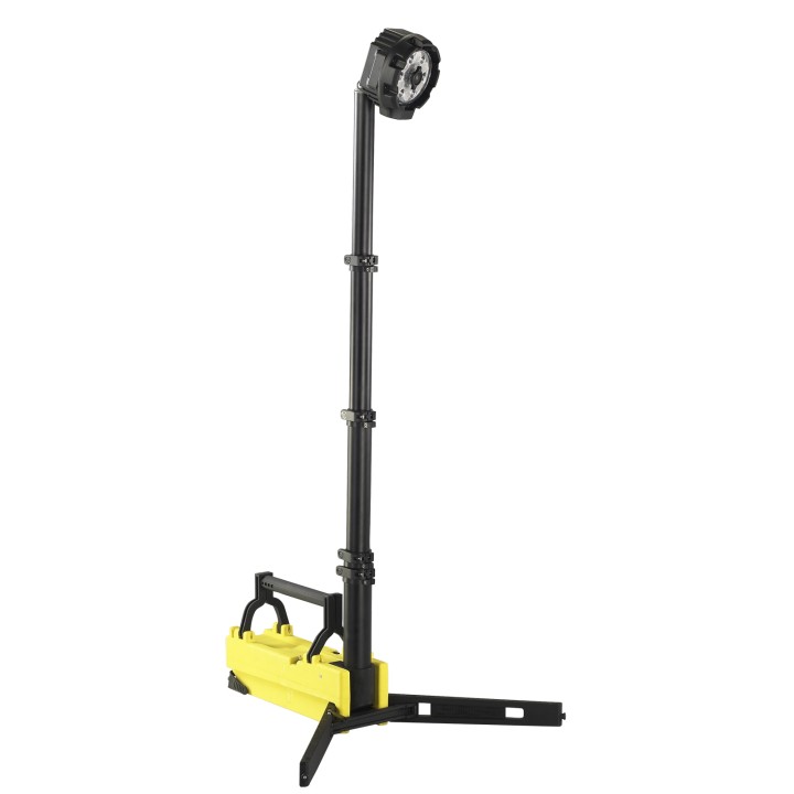 Lampe éclairage de zone 5300lm télescopique 182cm - IP67 230V AC / 12v DC- Jaune